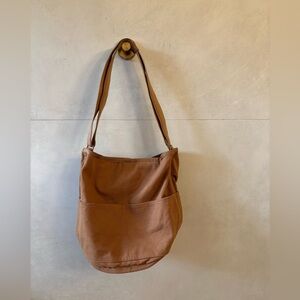 Everlane Tan Canvas Lantern Bag